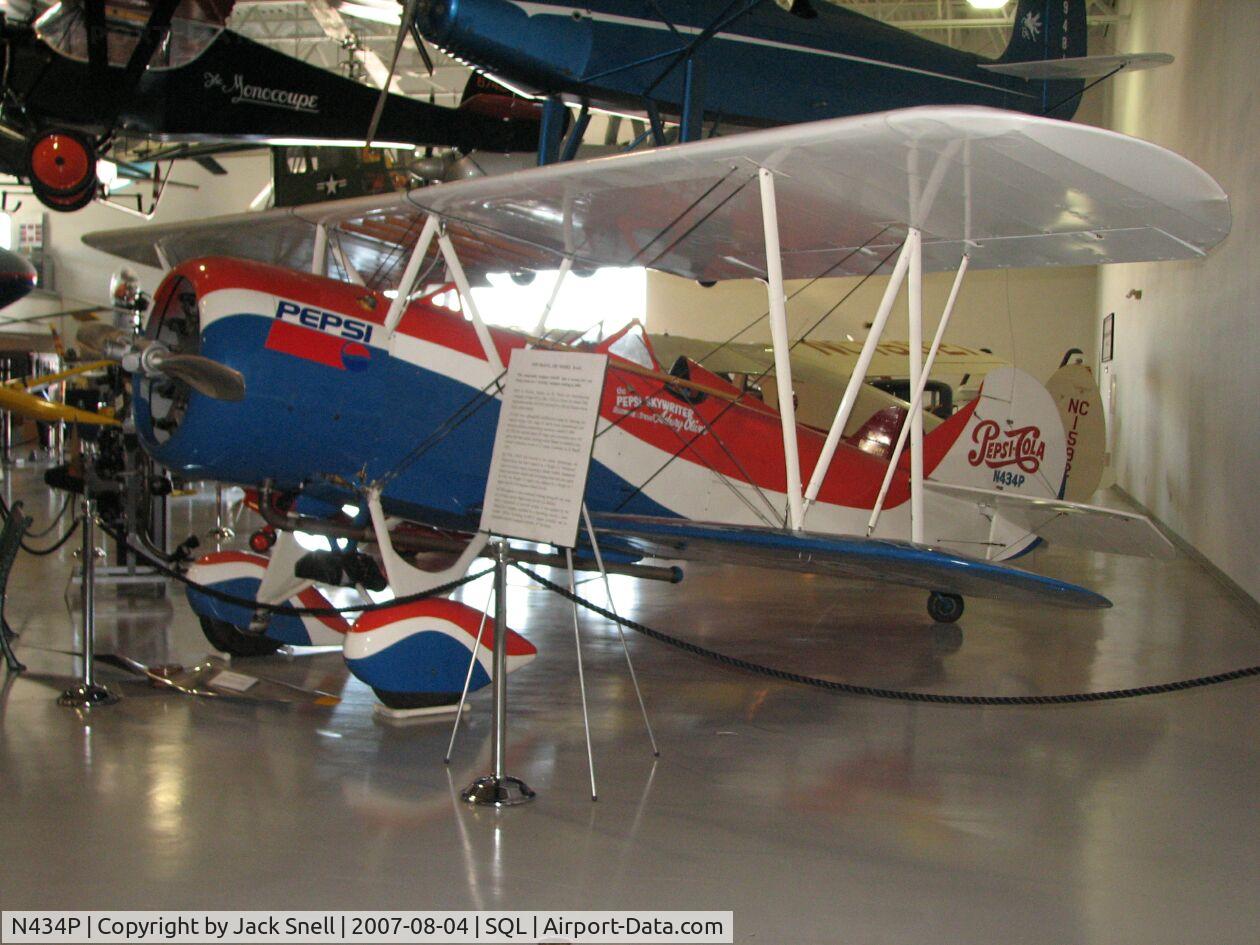 N434P, 1928 Travel Air D-4-D C/N 515, Taken at the Hiller Aviation Museum