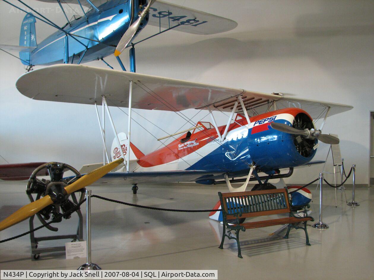 N434P, 1928 Travel Air D-4-D C/N 515, Taken at the Hiller Aviation Museum