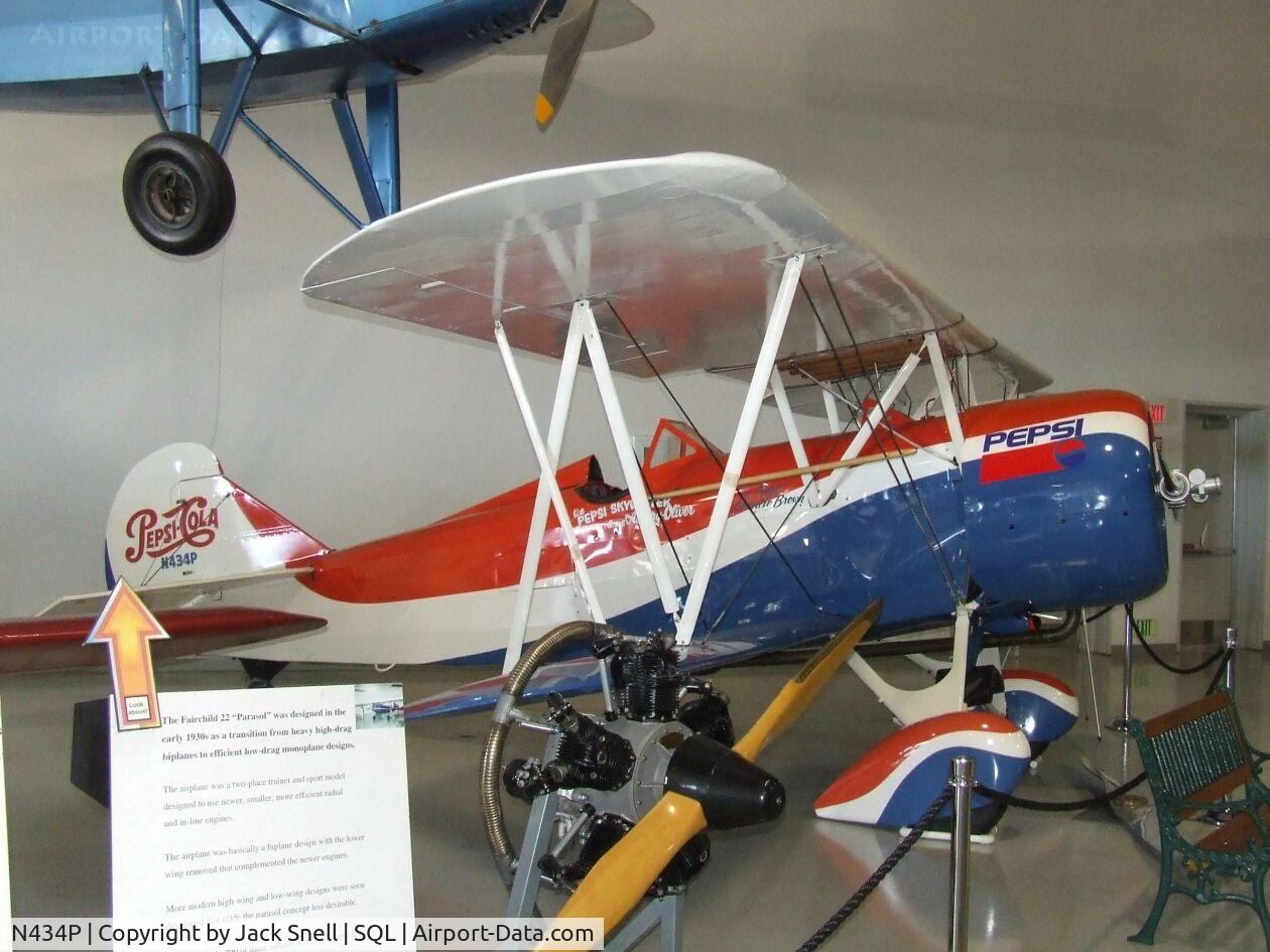 N434P, 1928 Travel Air D-4-D C/N 515, Taken at the Hiller Aviation Museum