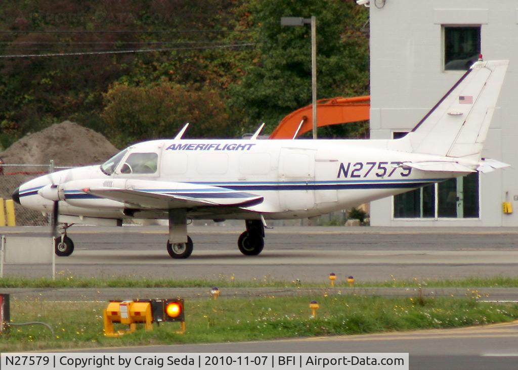 N27579, 1978 Piper PA-31-350 Chieftain C/N 31-7852063, At BFI on 10/11/07