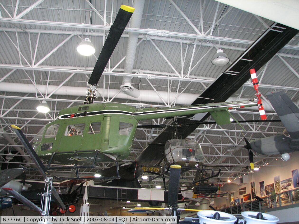 N3776G, 1961 Hiller UH-12 C/N 101, Taken at the Hiller Aviation Museum