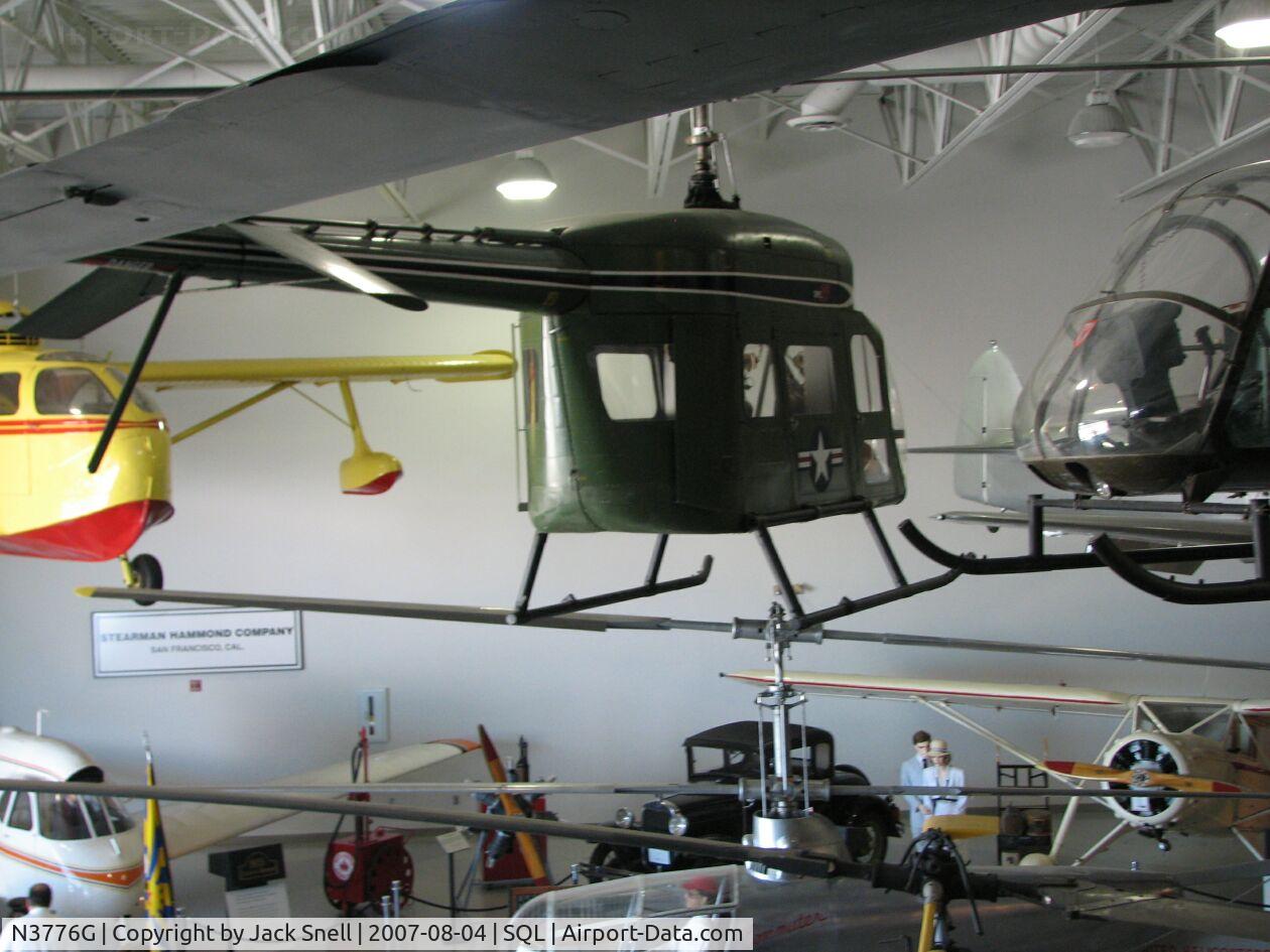 N3776G, 1961 Hiller UH-12 C/N 101, Taken at the Hiller Aviation Museum