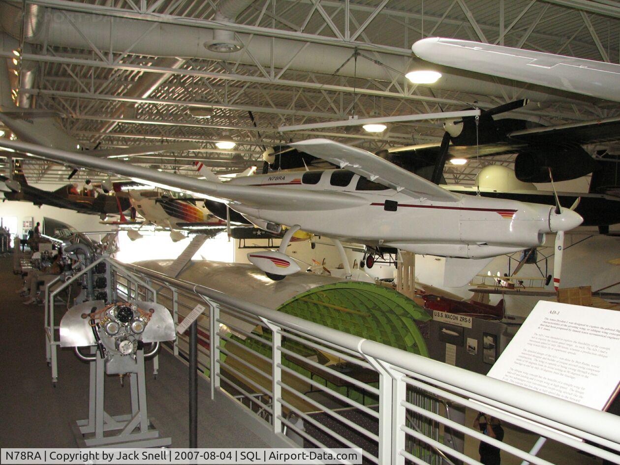 N78RA, 1978 Rutan Defiant C/N 001, Taken at the Hiller Aviation Museum