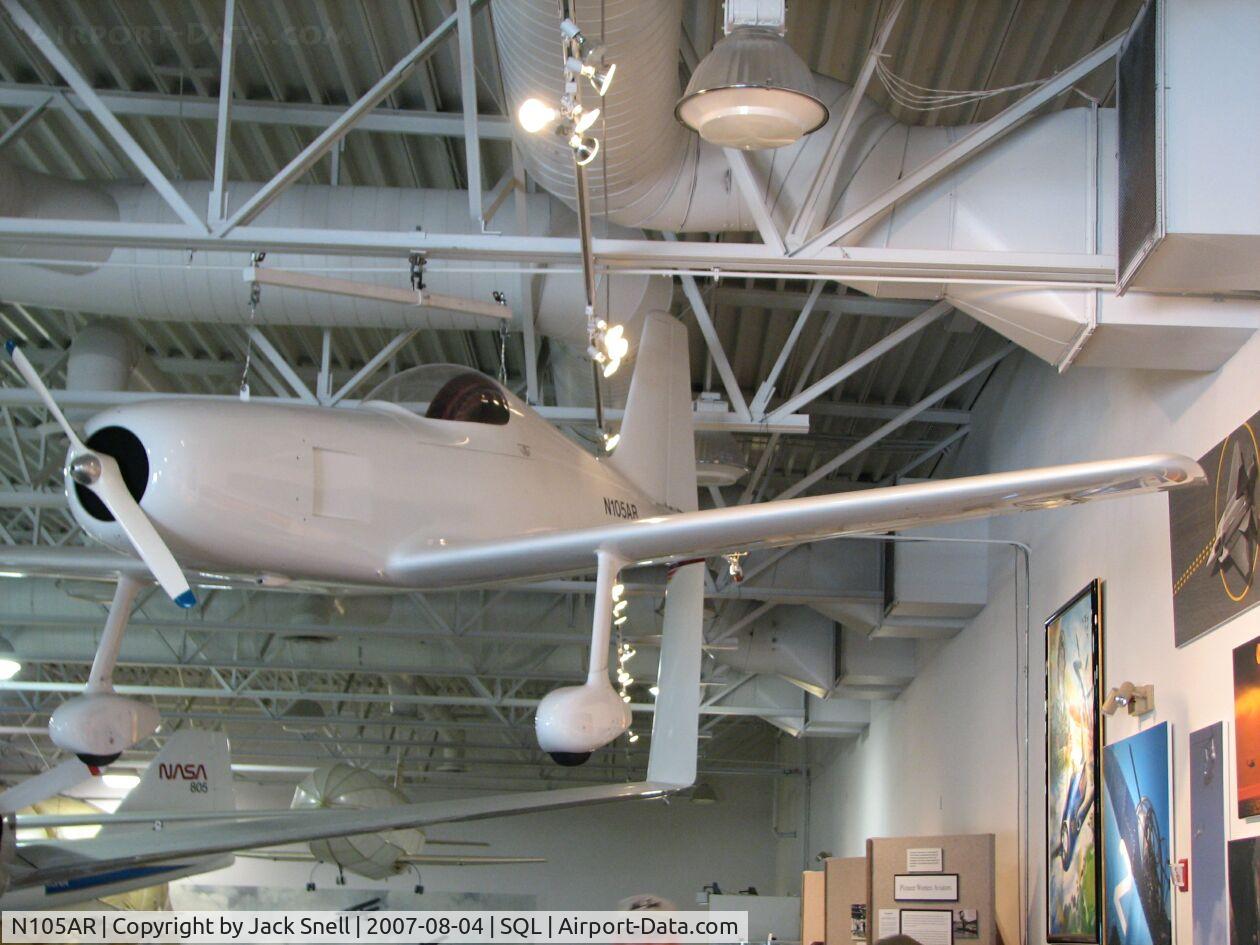 N105AR, 1991 Arnold Michael S AR-5 C/N X1, Taken at the Hiller Aviation Museum