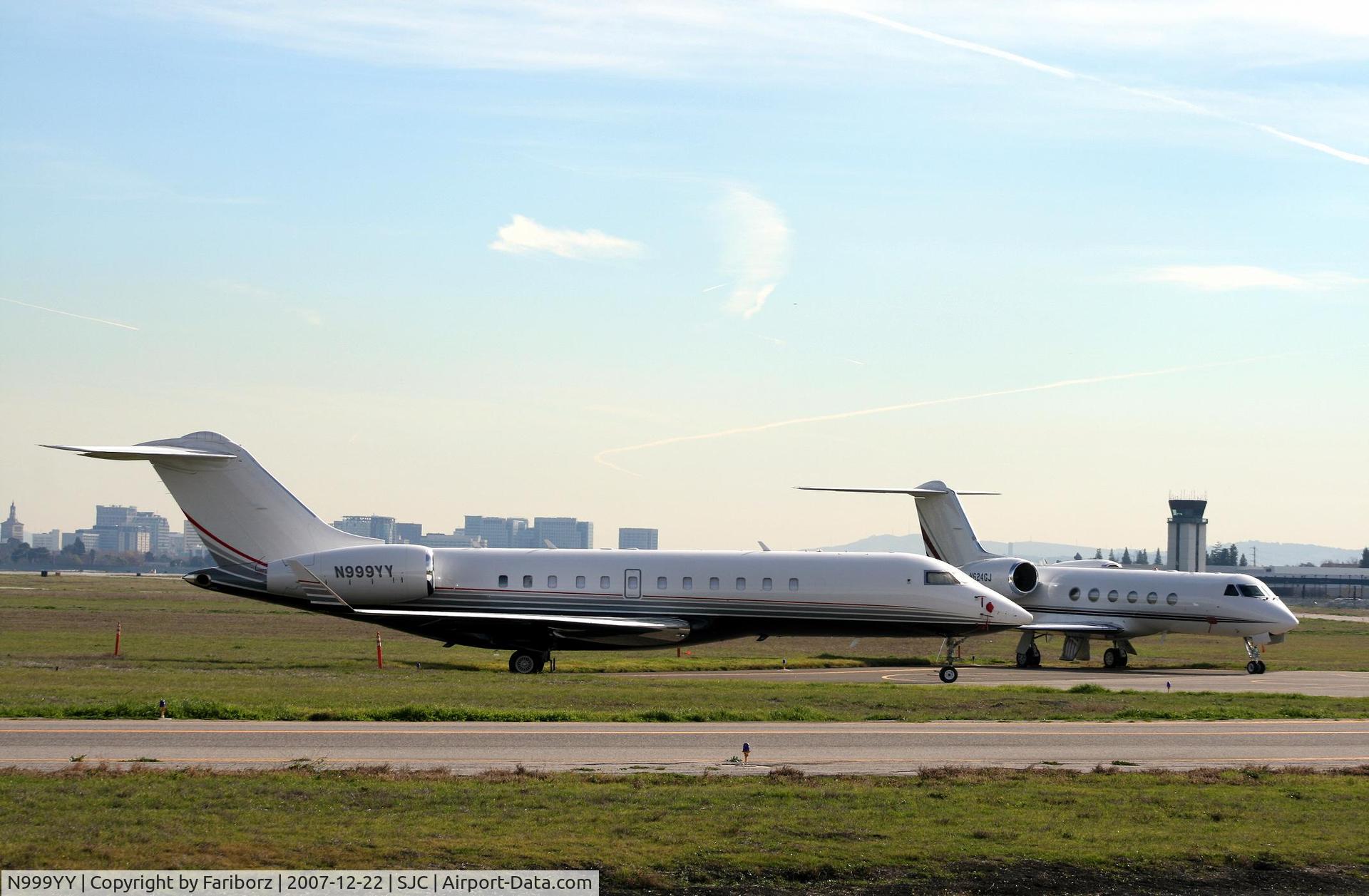 N999YY, 2007 Bombardier BD-700-1A10 Global Express C/N 9240, Parked at jet center