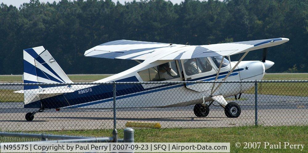 N9557S, 1965 Champion 7ECA Citabria C/N 371, Taxiing out for a flight