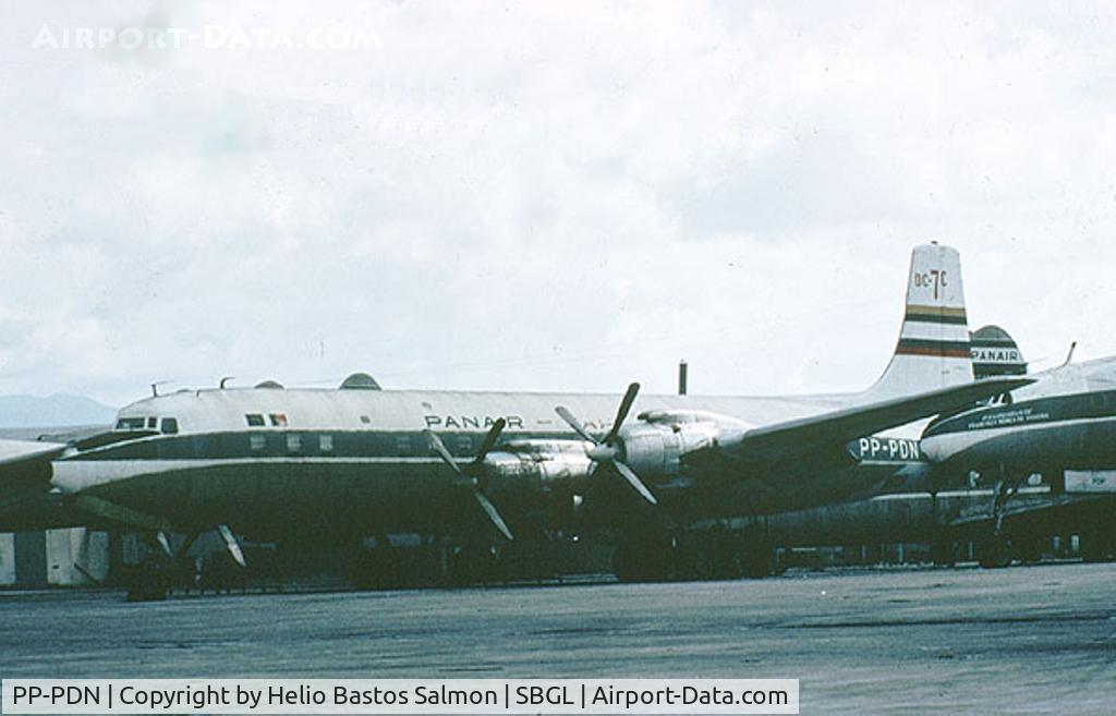 PP-PDN, 1957 Douglas DC-7C Seven Seas Seven Seas C/N 45125/814, Panair do Brasil, Scrapped at GIG