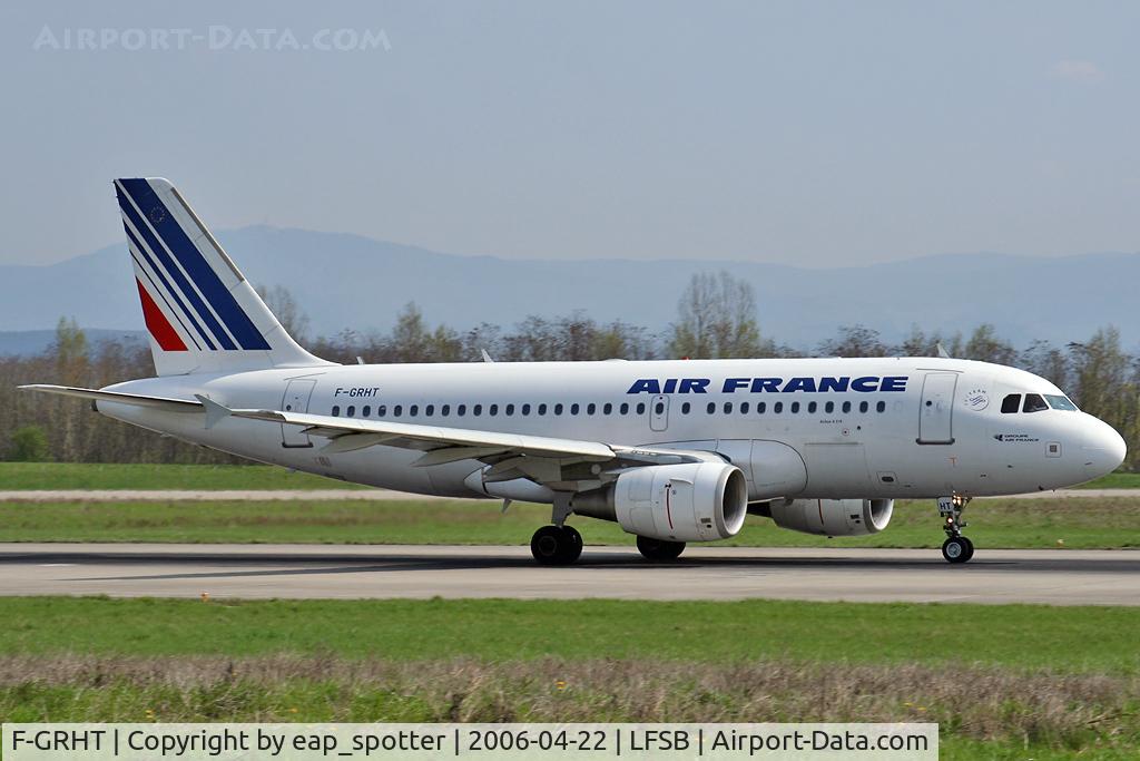 F-GRHT, 2001 Airbus A319-111 C/N 1449, departing to Paris Orly