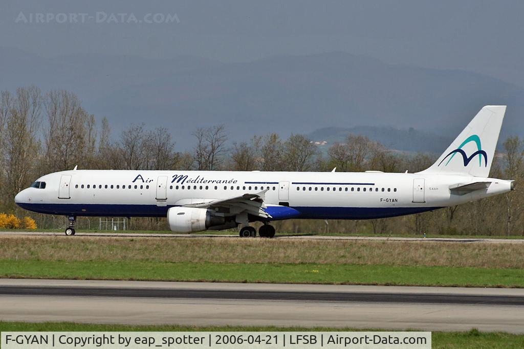 F-GYAN, 1995 Airbus A321-111 C/N 535, taxi on bravo