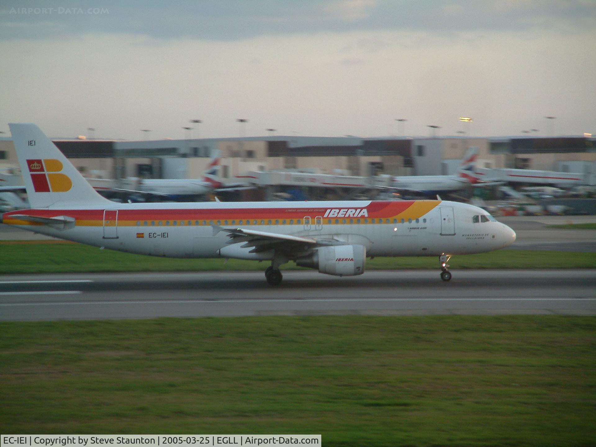 EC-IEI, 2001 Airbus A320-214 C/N 1694, Taken at Heathrow Airport March 2005