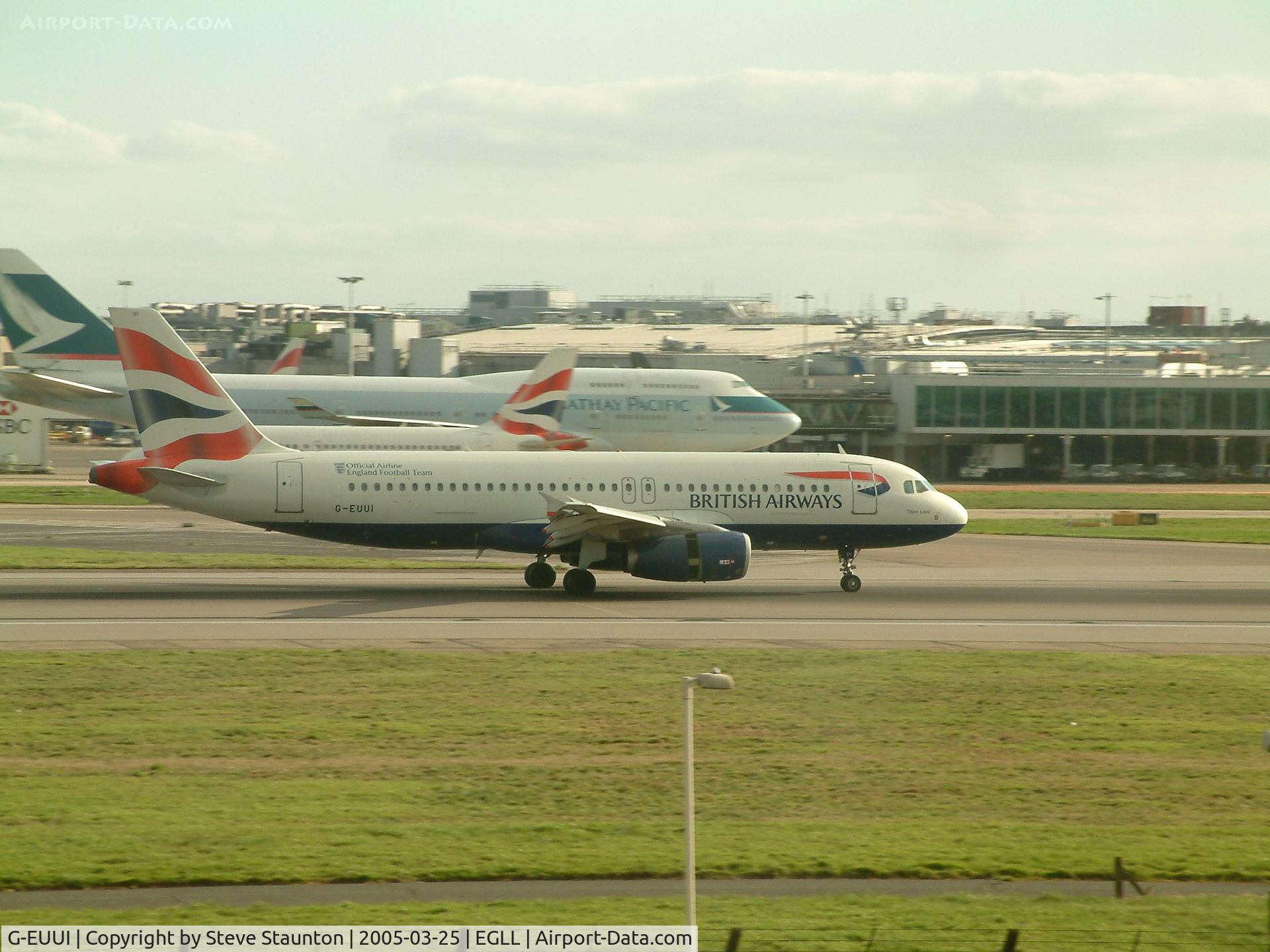 G-EUUI, 2002 Airbus A320-232 C/N 1871, Taken at Heathrow Airport March 2005