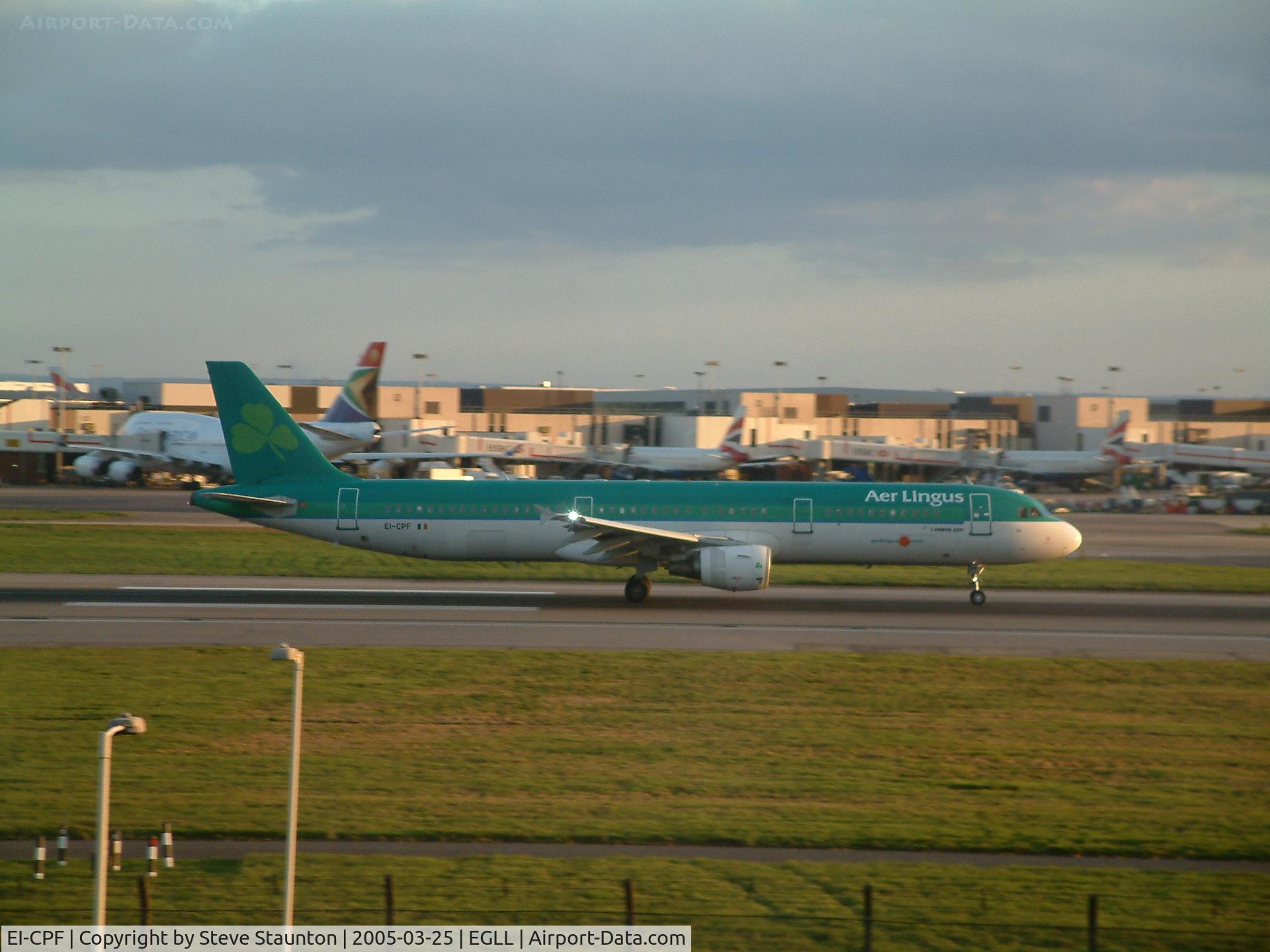 EI-CPF, 1999 Airbus A321-211 C/N 0991, Taken at Heathrow Airport March 2005