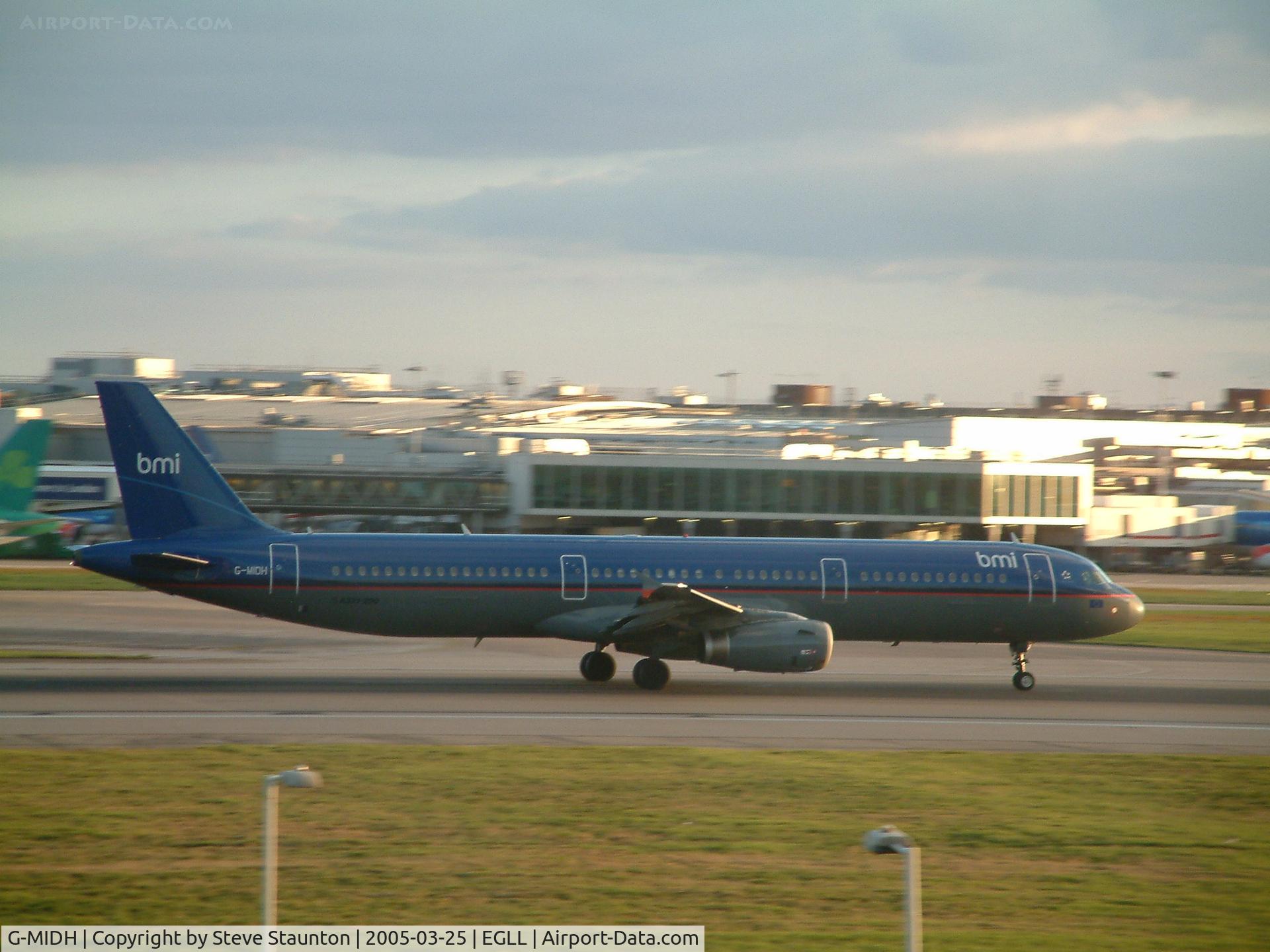 G-MIDH, 1999 Airbus A321-231 C/N 968, Taken at Heathrow Airport March 2005