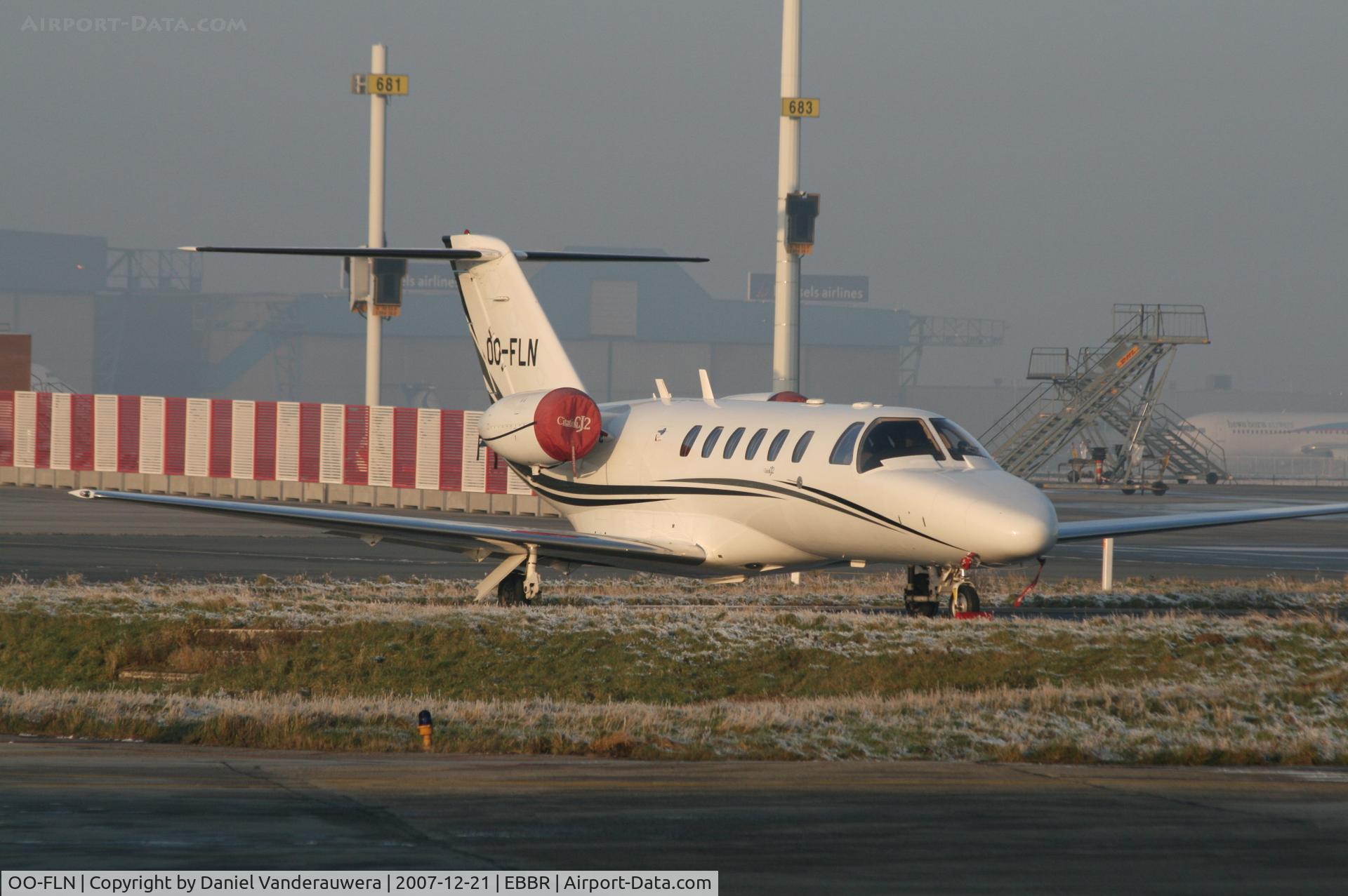 OO-FLN, 2003 Cessna 525A CitationJet CJ2 C/N 525A-0179, parked on General Aviation apron for a long week-end