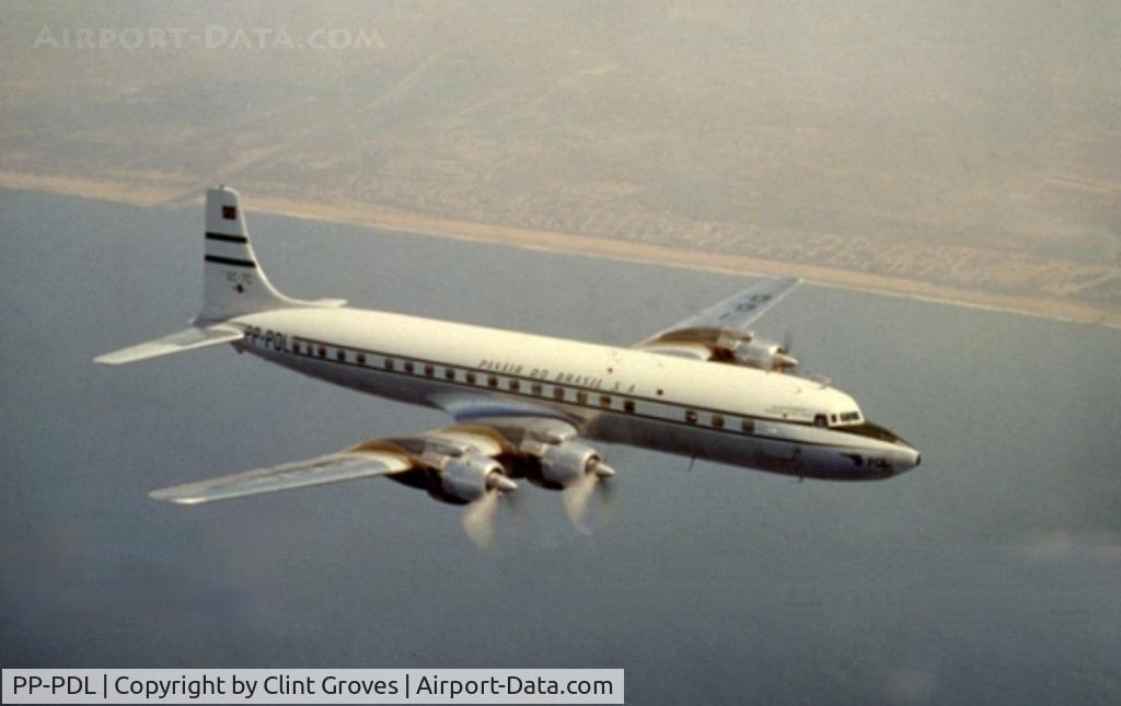 PP-PDL, 1957 Douglas DC-7C Seven Seas Seven Seas C/N 45122/790, Panair do Brasil. Inflight at United States