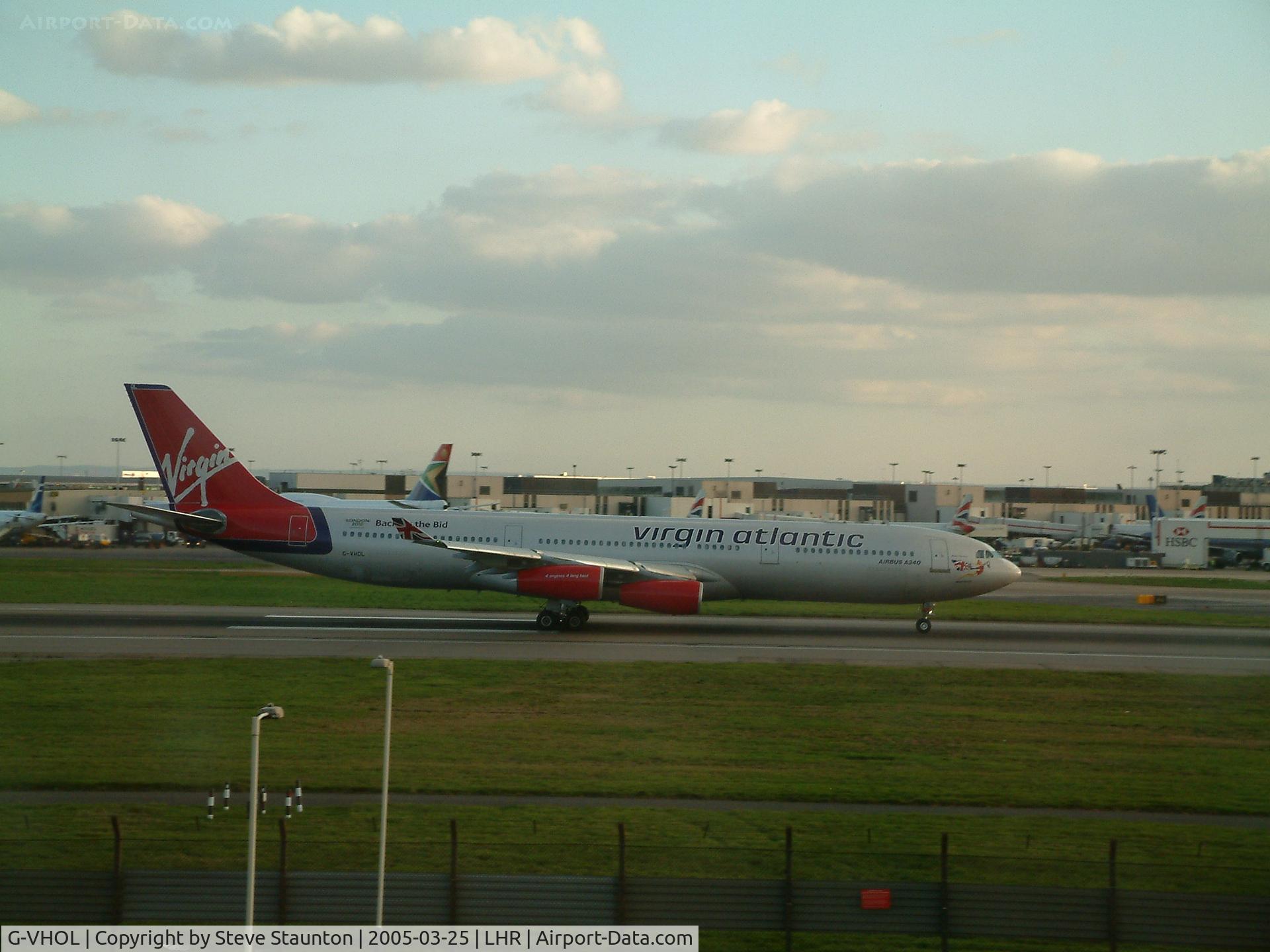 G-VHOL, 1992 Airbus A340-311 C/N 002, Taken at Heathrow Airport March 2005