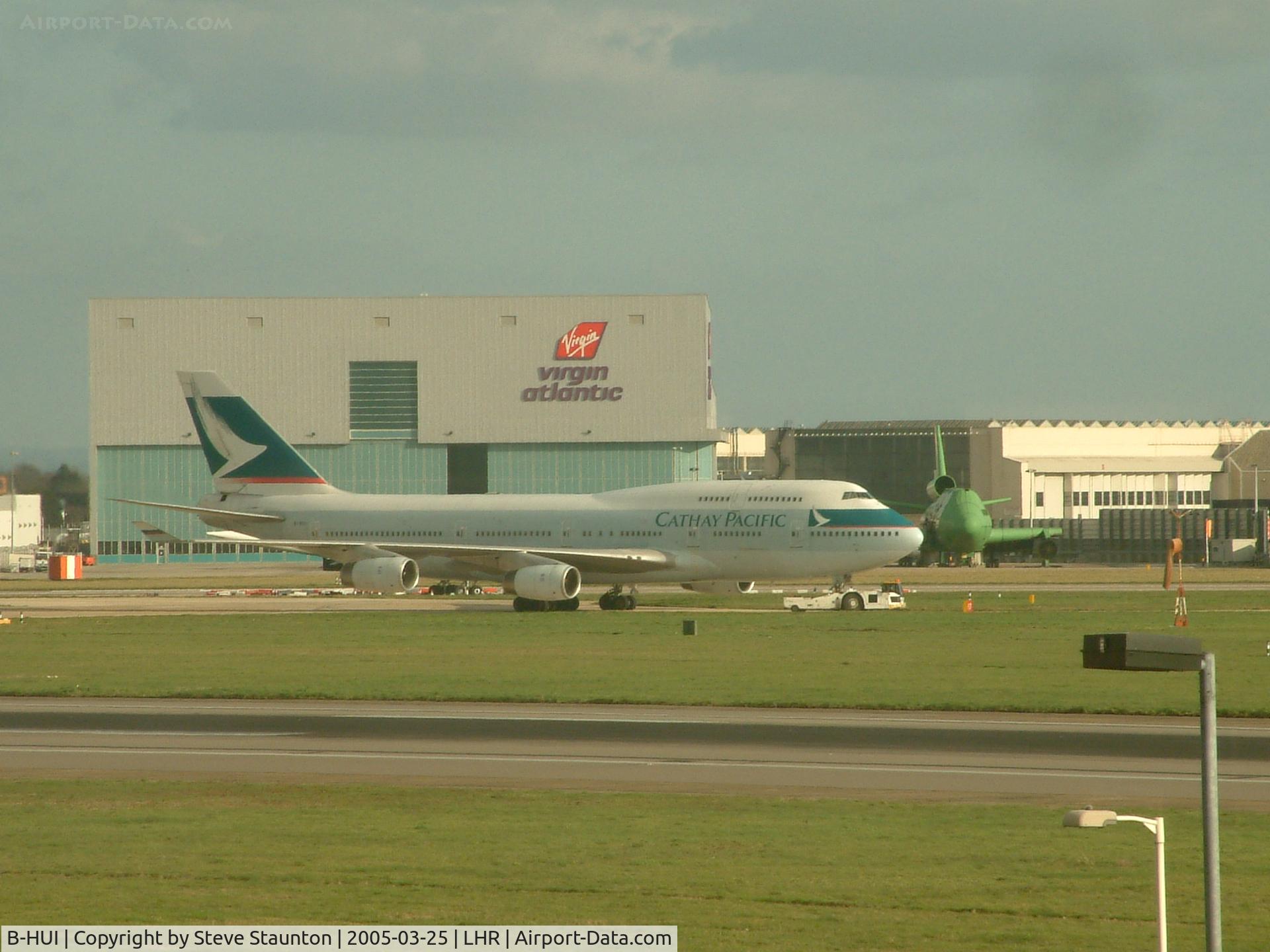 B-HUI, 1994 Boeing 747-467 C/N 27230, Taken at Heathrow Airport March 2005