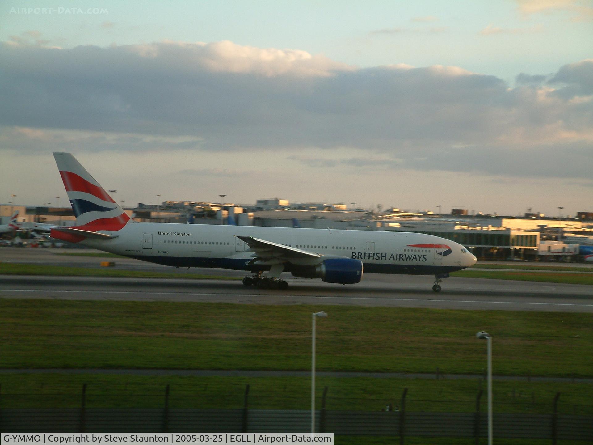 G-YMMO, 2001 Boeing 777-236 C/N 30317, Taken at Heathrow Airport March 2005