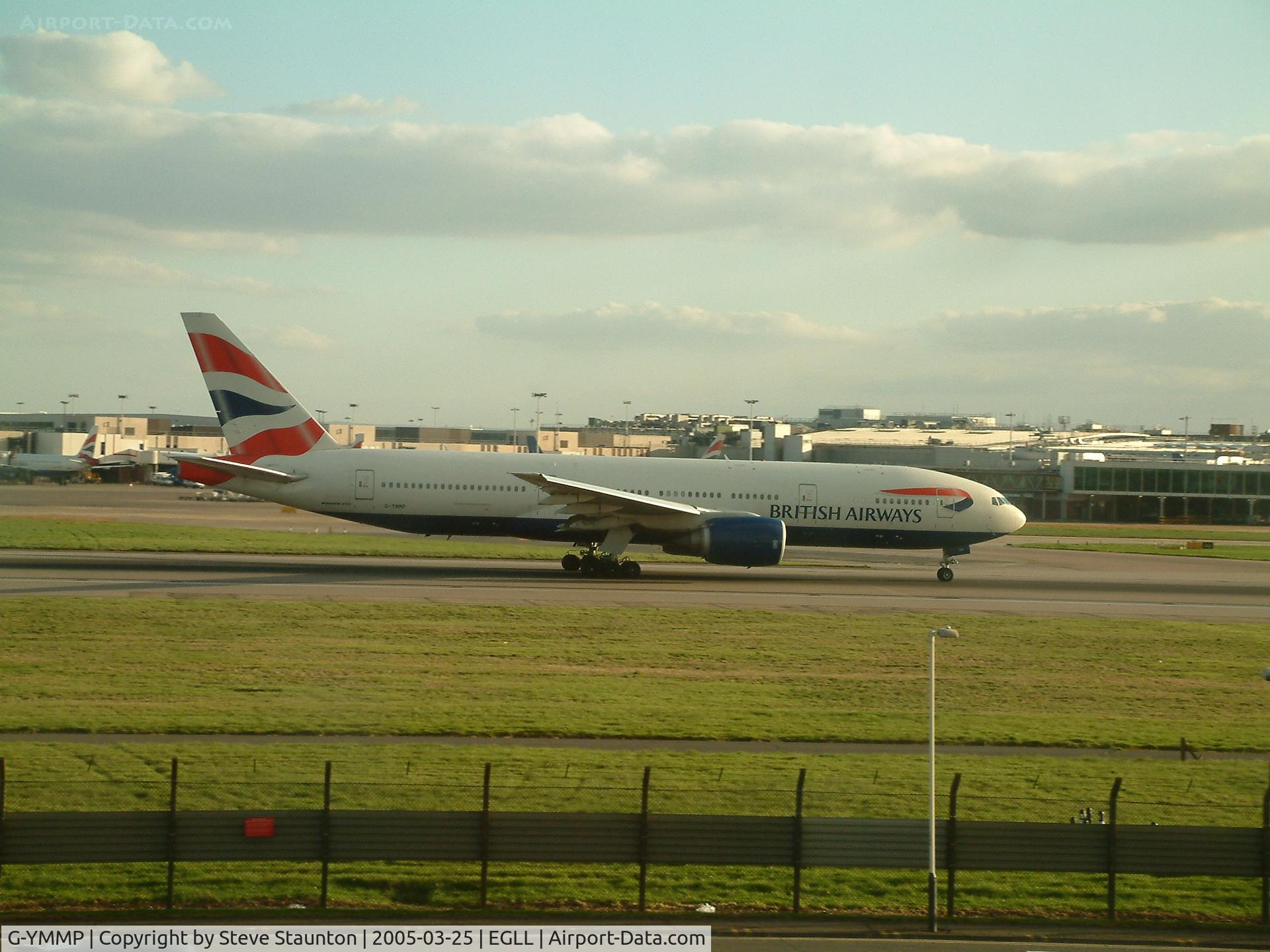 G-YMMP, 2001 Boeing 777-236 C/N 30315, Taken at Heathrow Airport March 2005