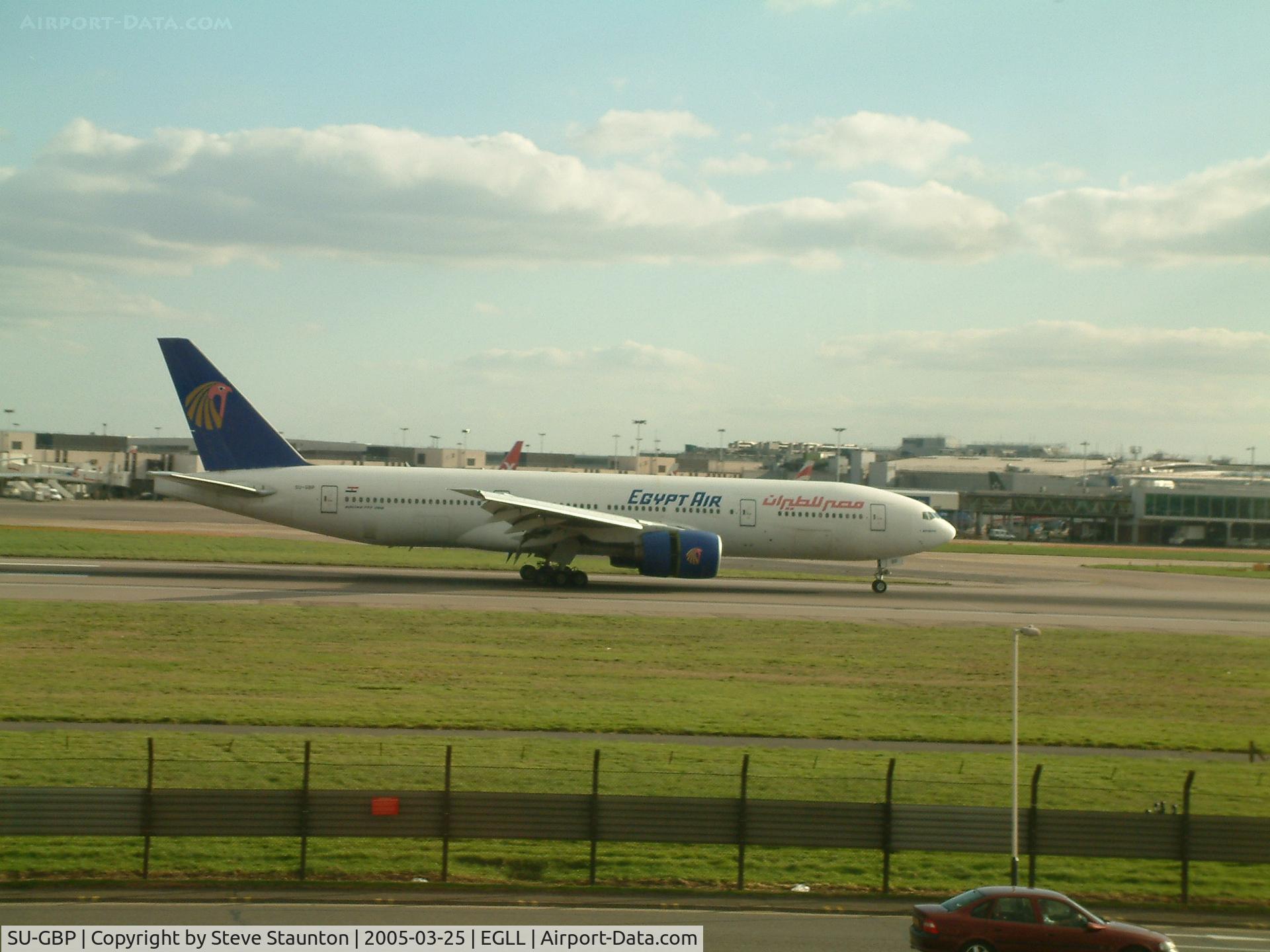 SU-GBP, 1997 Boeing 777-266/ER C/N 28423, Taken at Heathrow Airport March 2005