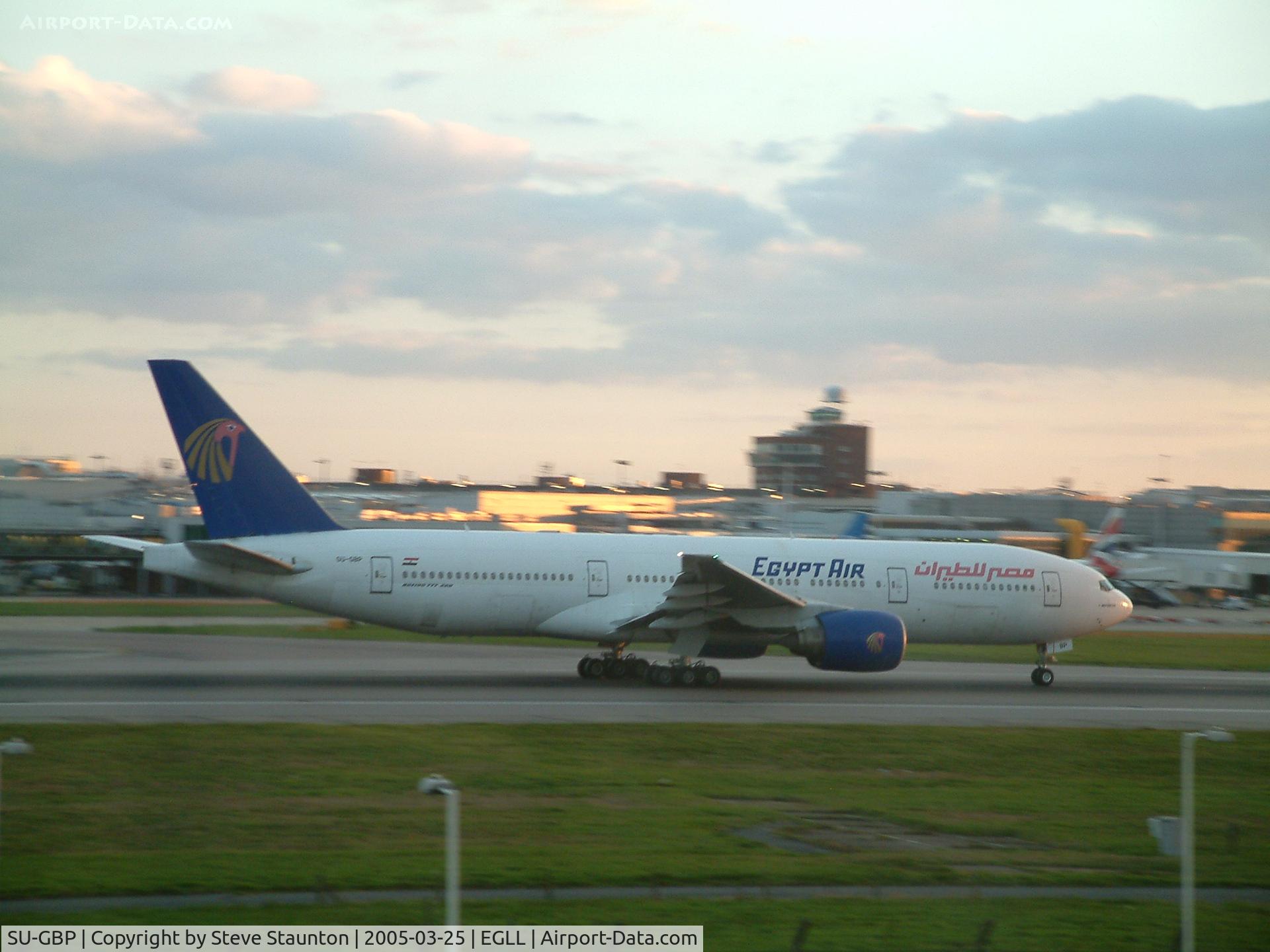 SU-GBP, 1997 Boeing 777-266/ER C/N 28423, Taken at Heathrow Airport March 2005