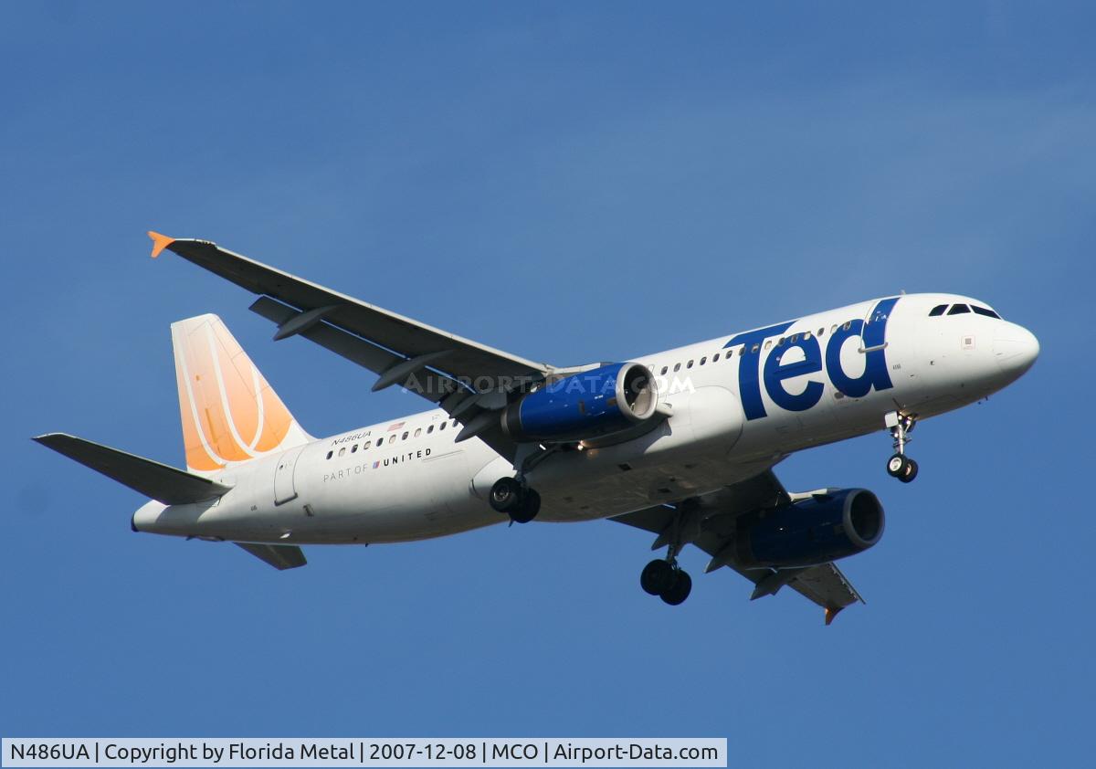 N486UA, 2001 Airbus A320-232 C/N 1620, Ted