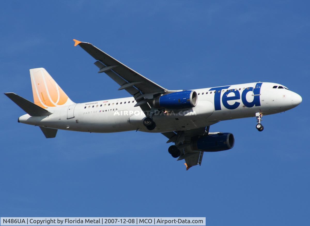 N486UA, 2001 Airbus A320-232 C/N 1620, Ted
