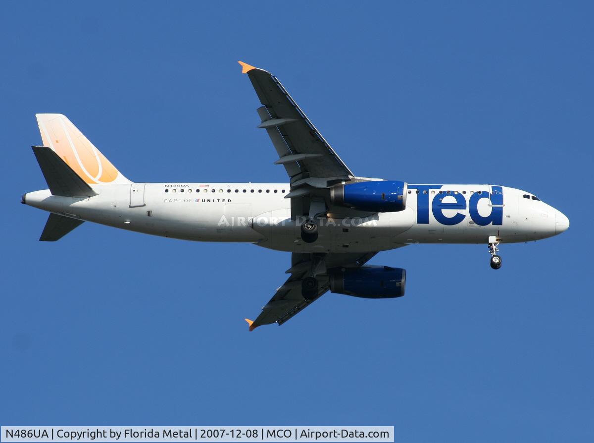 N486UA, 2001 Airbus A320-232 C/N 1620, Ted