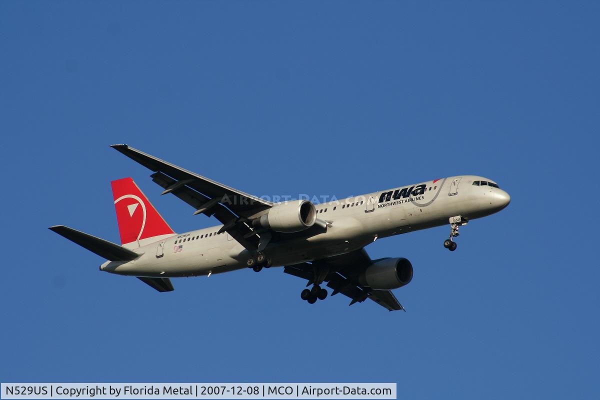 N529US, 1987 Boeing 757-251 C/N 23844, Northwest