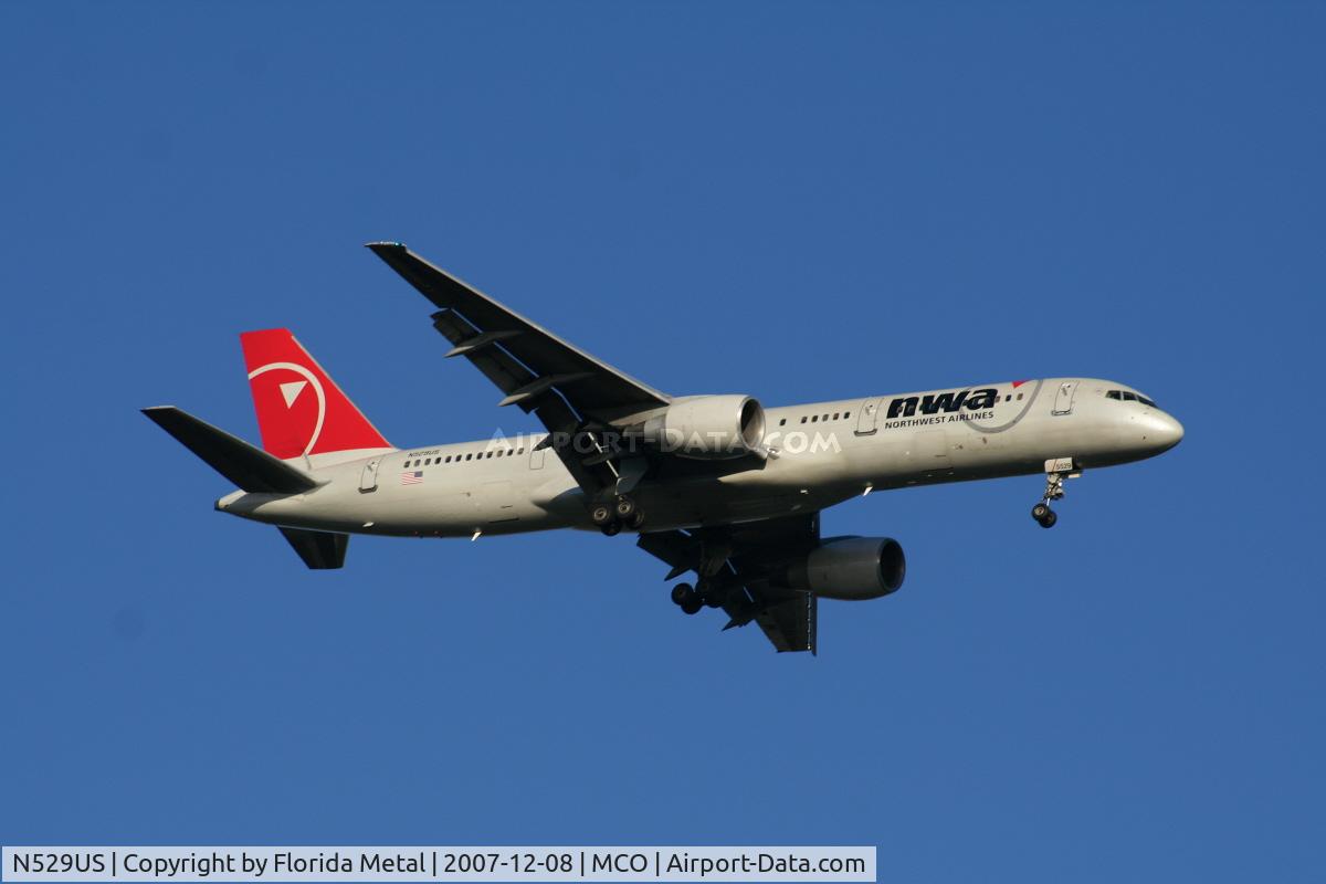 N529US, 1987 Boeing 757-251 C/N 23844, Northwest