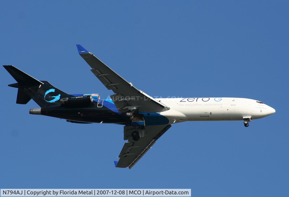 N794AJ, 1976 Boeing 727-227 C/N 21243, Zero G