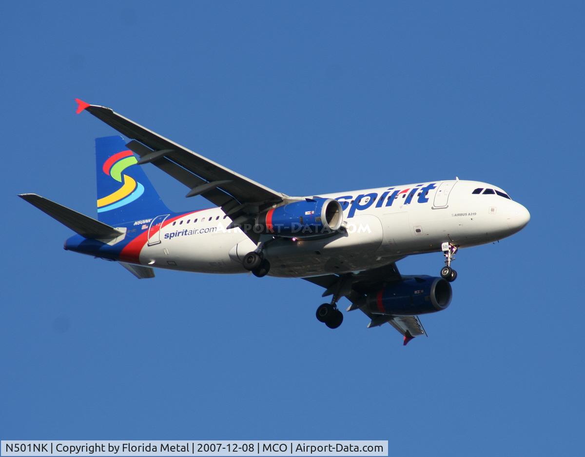 N501NK, 2005 Airbus A319-132 C/N 2424, Spirit