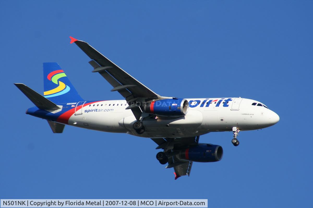 N501NK, 2005 Airbus A319-132 C/N 2424, Spirit