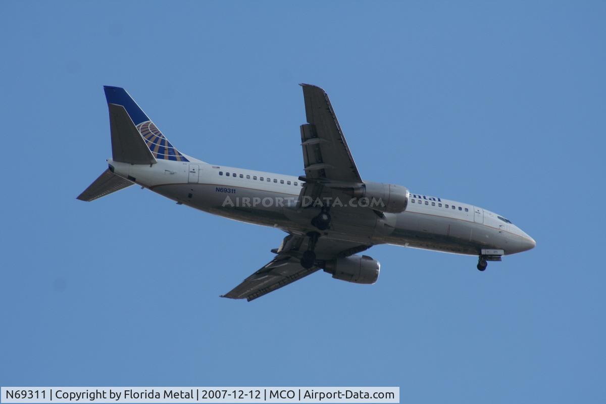 N69311, 1985 Boeing 737-3TO C/N 23362, Continental
