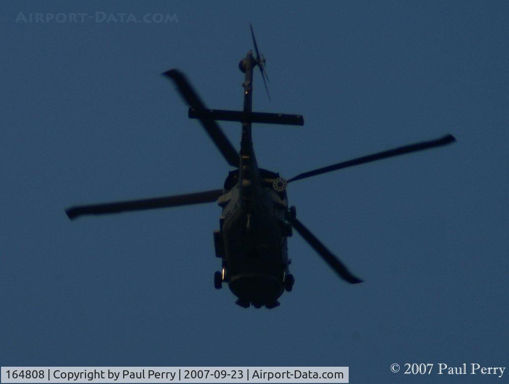 164808, Sikorsky SH-60B Seahawk C/N 70-2229, One of the Seahawks of HSL-46 zipping over my home