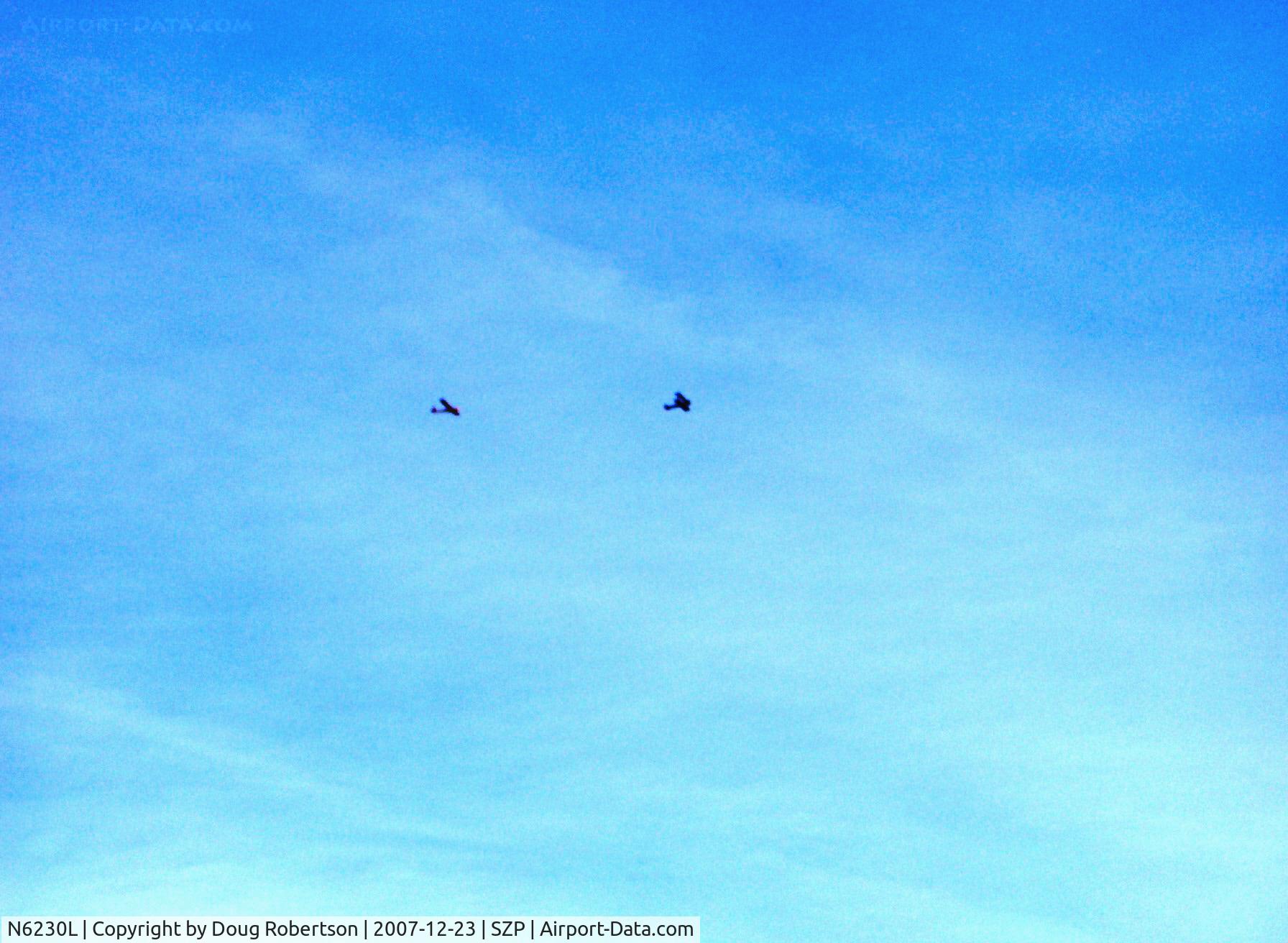 N6230L, 1964 Schweizer SGU 2-22E C/N 182, 1964 Schweizer SGU 2-22E Glider, gaining altitude towed by N65124 'Spirit of Opec'