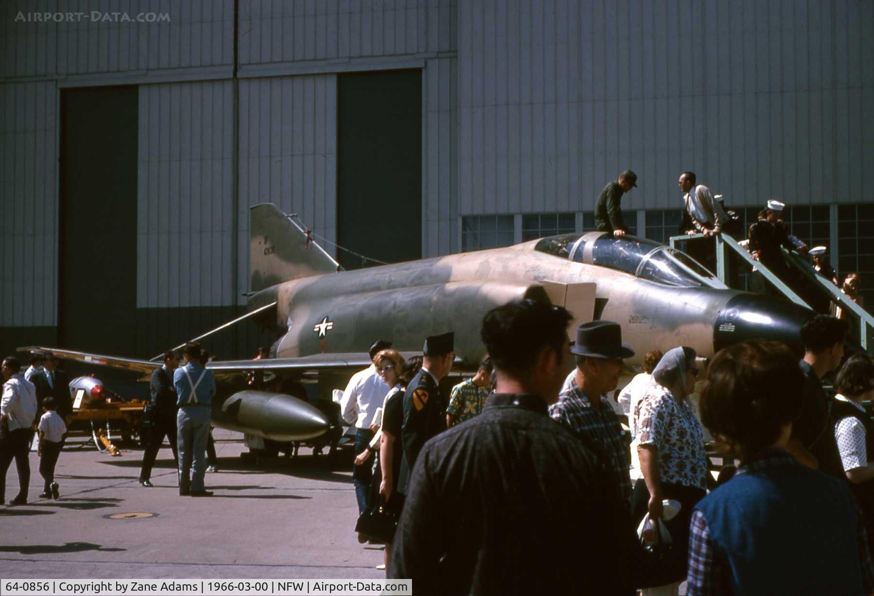 64-0856, 1964 McDonnell F-4C Phantom II C/N 1221, F-4C Taken at 1966 Air Force Assn Airshow, Carswell AFB - Photo By John Williams - published with permission.