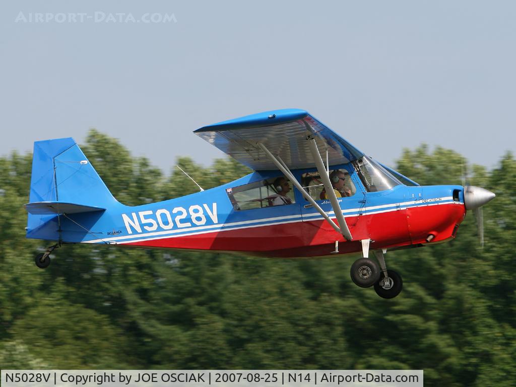 N5028V, 1978 Bellanca 8KCAB Decathlon C/N 445-78, Leaving the Flying W