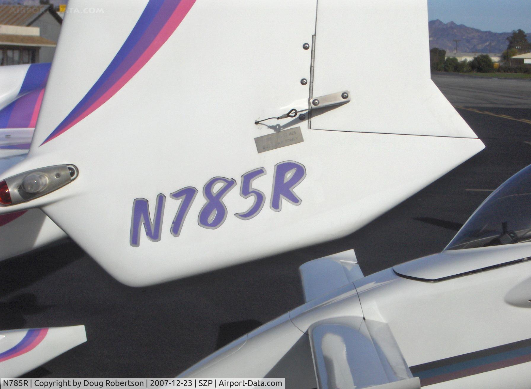 N785R, 1990 Rutan Long-EZ C/N 1423, 1990 Rohaly LONG EZ, Lycoming O-235 115 Hp