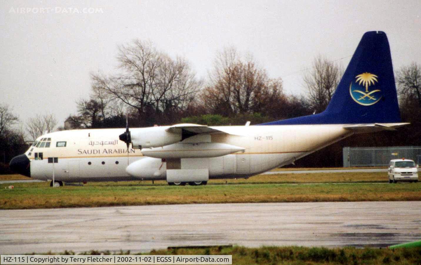HZ-115, Lockheed VC-130H Hercules C/N 382-4845, Saudia Lockheed Hercules at Stansted