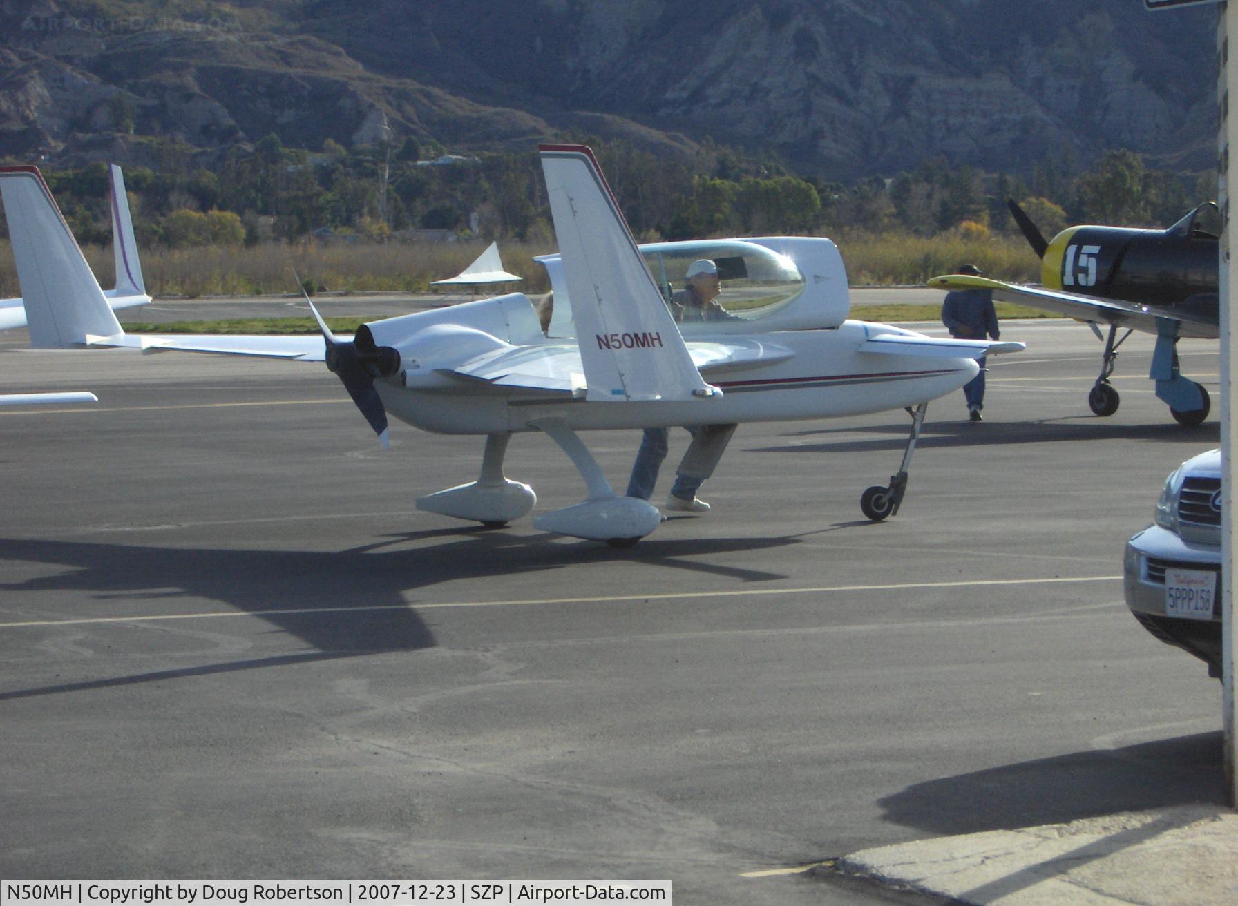 N50MH, 1984 Rutan Long-EZ C/N 1403, 1984 Hansen LONG EZE, Lycoming O&VO-360 180 Hp, push to busy refuel dock