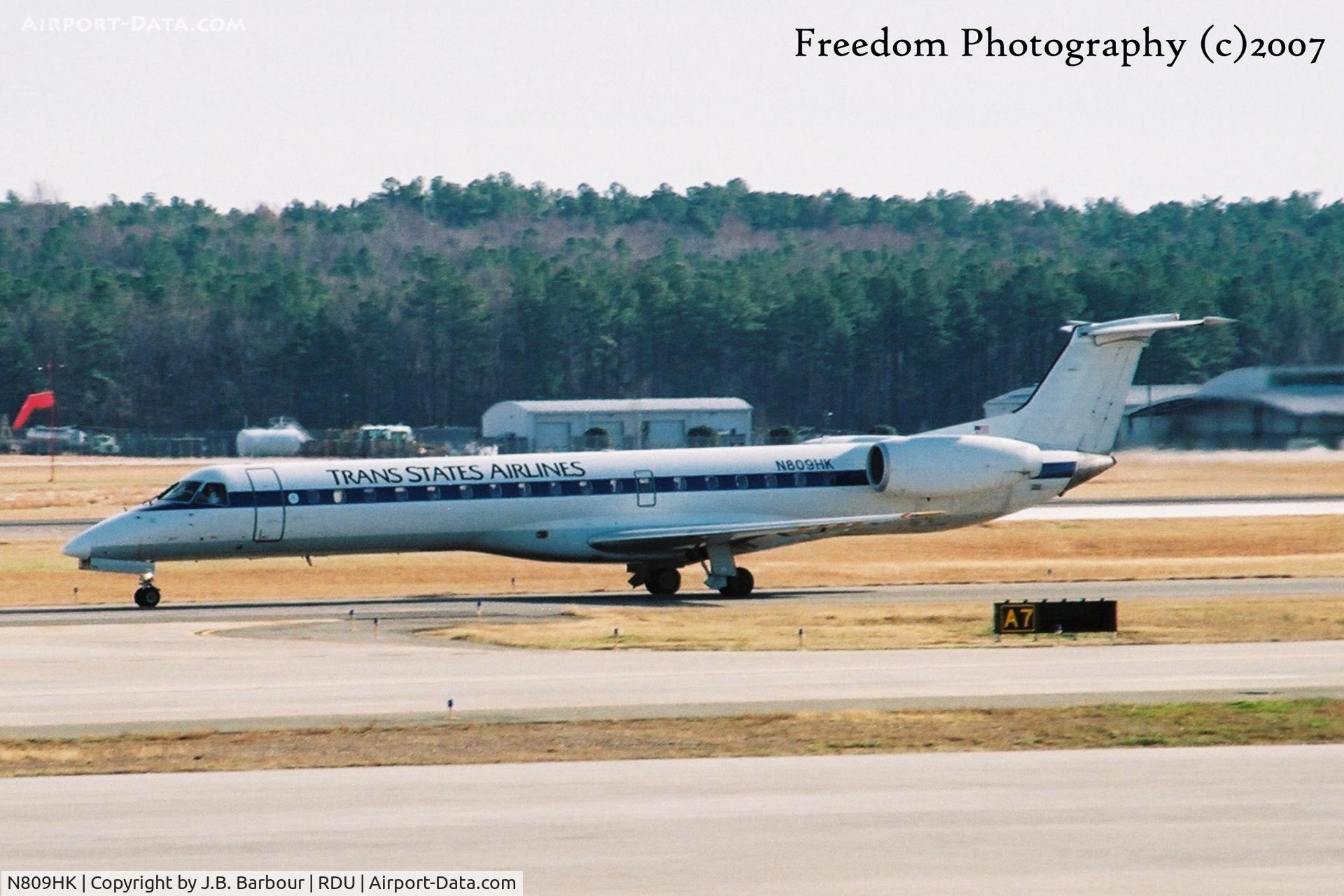 N809HK, 1999 Embraer EMB-145EP (ERJ-145EP) C/N 145187, N/A