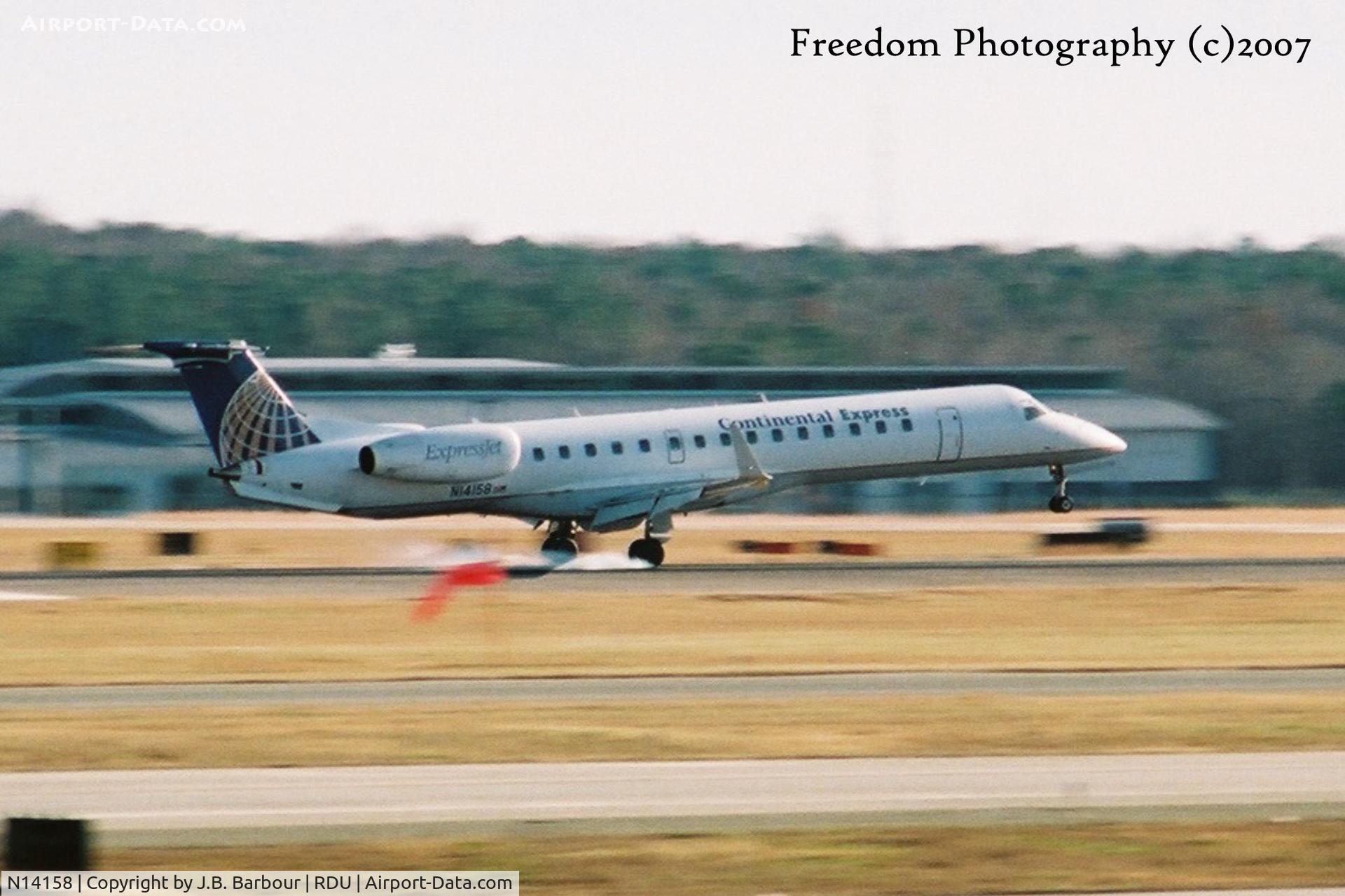 N14158, 2004 Embraer ERJ-145XR (EMB-145XR) C/N 145791, Smoke em' if you got em'