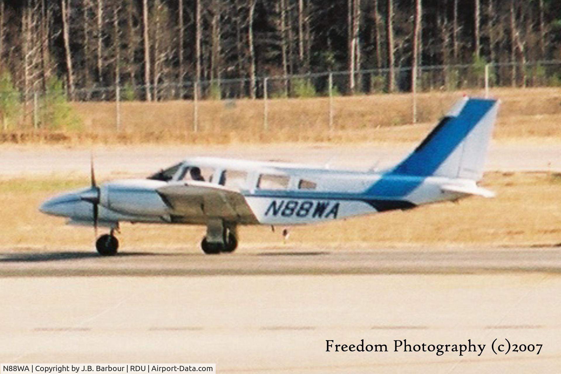 N88WA, 1975 Piper PA-34-200T C/N 34-7570274, N/A