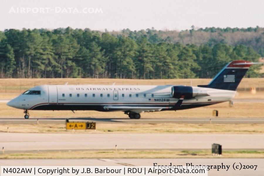 N402AW, 1998 Bombardier CRJ-200LR (CL-600-2B19) C/N 7281, N/A