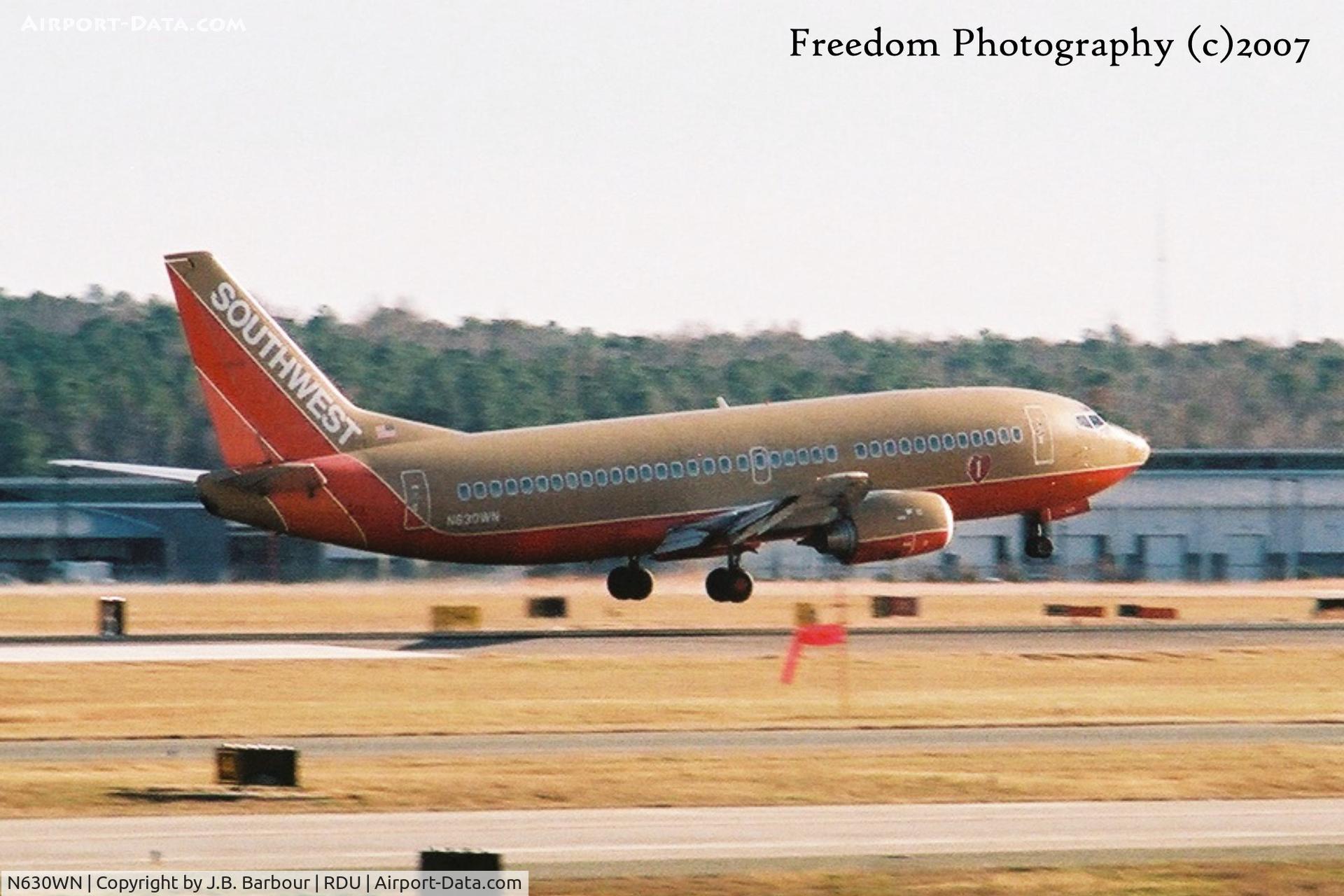 N630WN, 1996 Boeing 737-3H4 C/N 27705, N/A