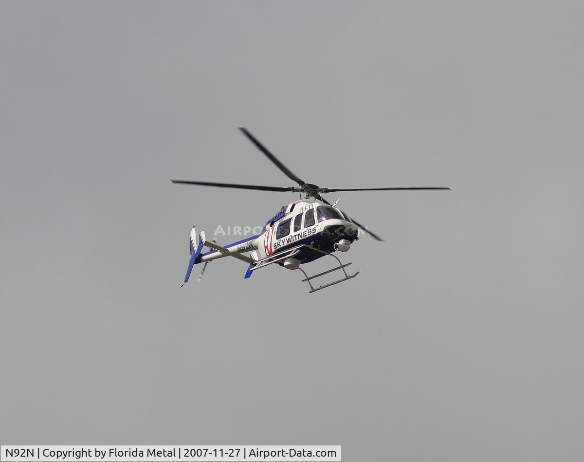 N92N, 1997 Bell 407 C/N 53093, WFTV Bell 407 by my apartment