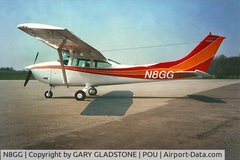 N8GG, 1973 Cessna 182P Skylane C/N 18262121, PAINTED 1991@ SWF, Painted the month FAA regs allowed small N numbers, Left paint shop with 12