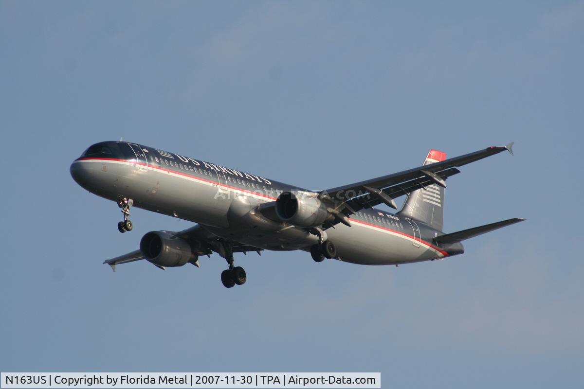 N163US, 2001 Airbus A321-211 C/N 1417, US Airways