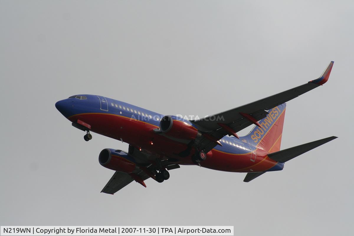 N219WN, 2005 Boeing 737-7H4 C/N 32490, Southwest